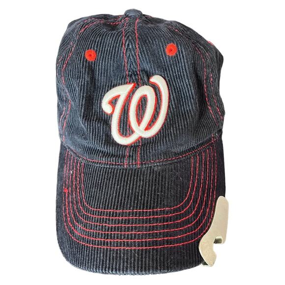 MELONWEAR Washington Nationals Miller Lite Corduroy Hat w/Bottle Opener Blue - Picture 5 of 6